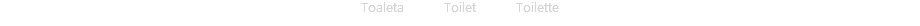 Toaleta Toilet Toilette